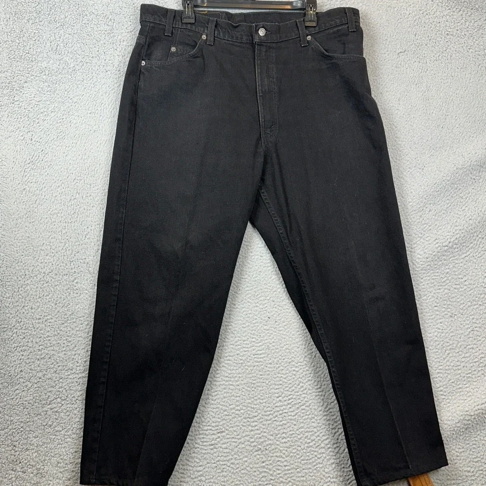 Vintage Levis 553 Jeans Mens 40X28 Black Relaxed Fit Straight Leg Made In USA